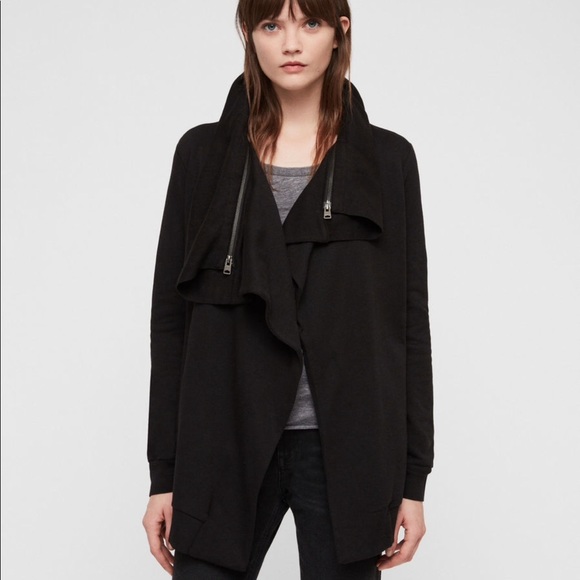 All Saints Sweaters - All Saints Dahlia drapey sweatshirt cardigan